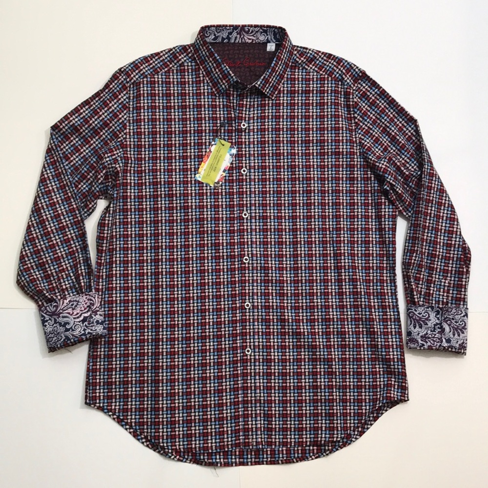 ROBERT GRAHAM Burntside Men’s L Multicolored Shirt